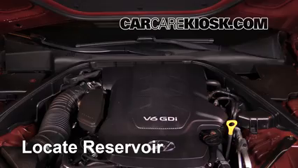 2016 Hyundai Genesis 3.8 3.8L V6 Windshield Washer Fluid Add Fluid